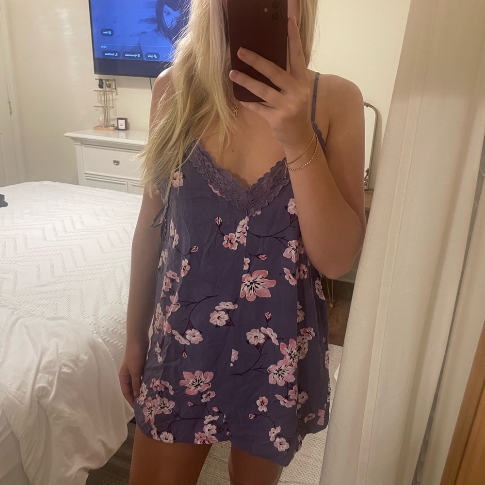 PacSun Purple Floral Mini Dress